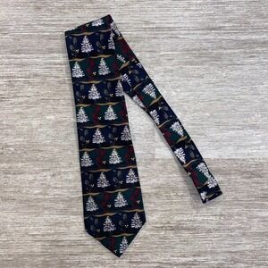 Men’s 100% Silk Elizabeth Nell Cravatte Christmas Tie